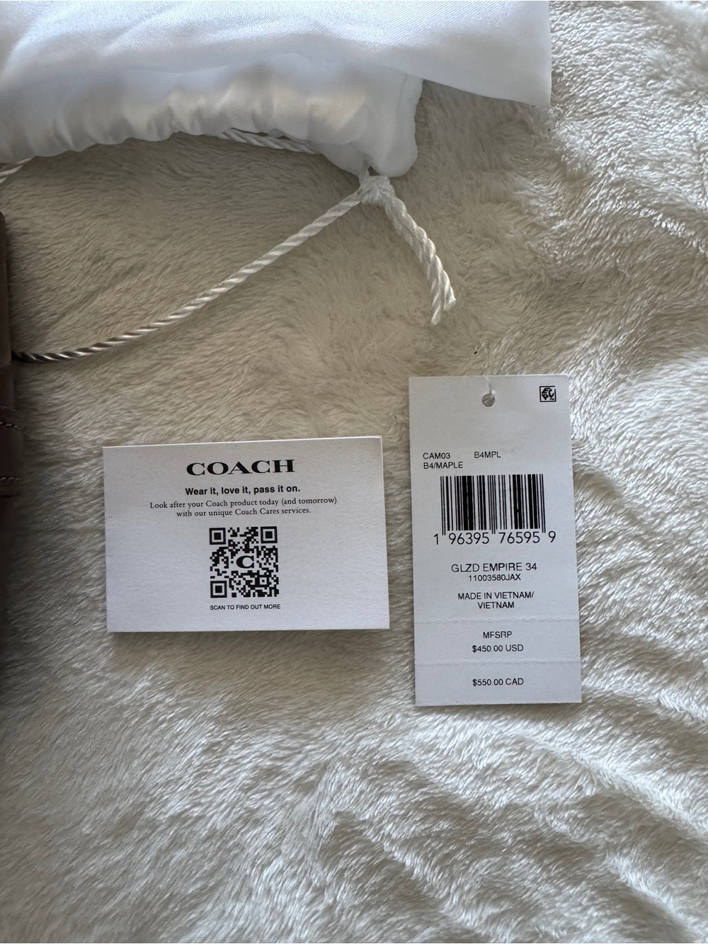 Coach Empire Carryall 34 Maple - Picture 11 of 15